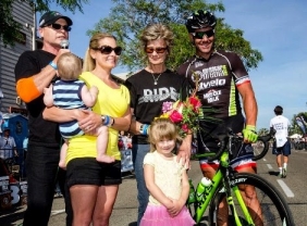 Michael Johnson and family